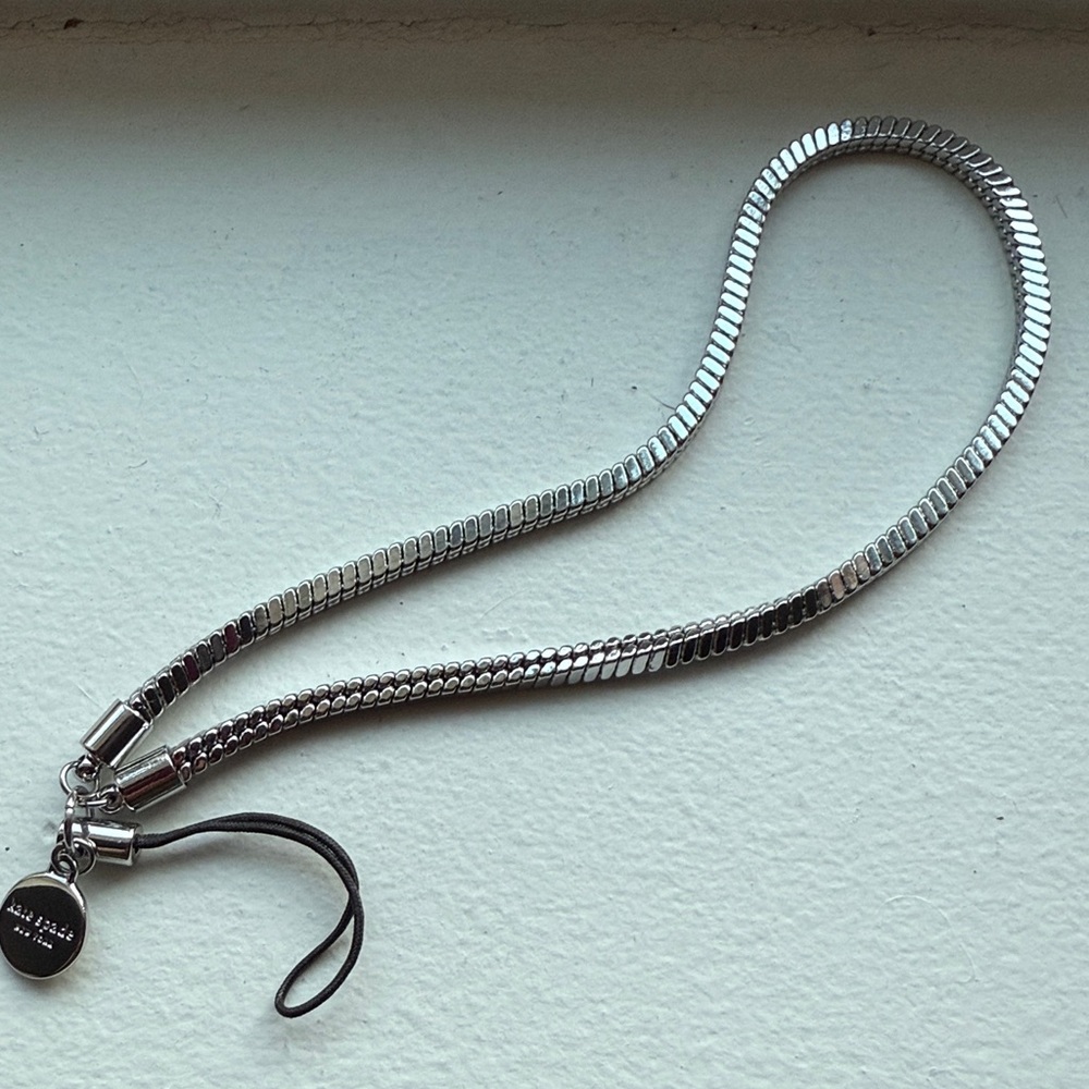 Kate Spade Silver-Tone Chain Bracelet for phone wristlet